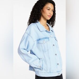 NWT Oversized Light Blue Cotton Denim Jacket